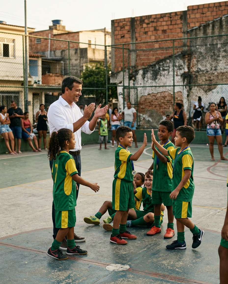Evento esportivo no bairro