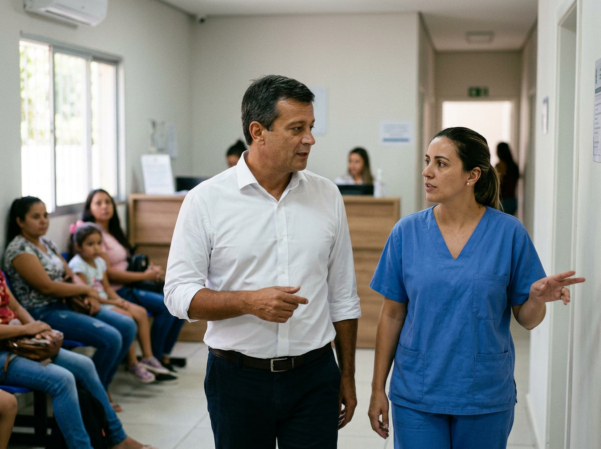 Visita à unidade de saúde