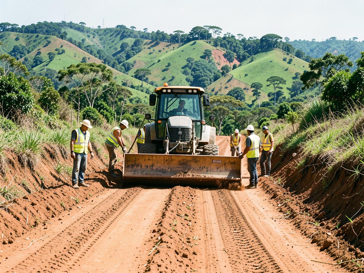 Melhorias na estrada da comunidade São Pedro